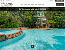 Tablet Screenshot of parkonmemorial.com